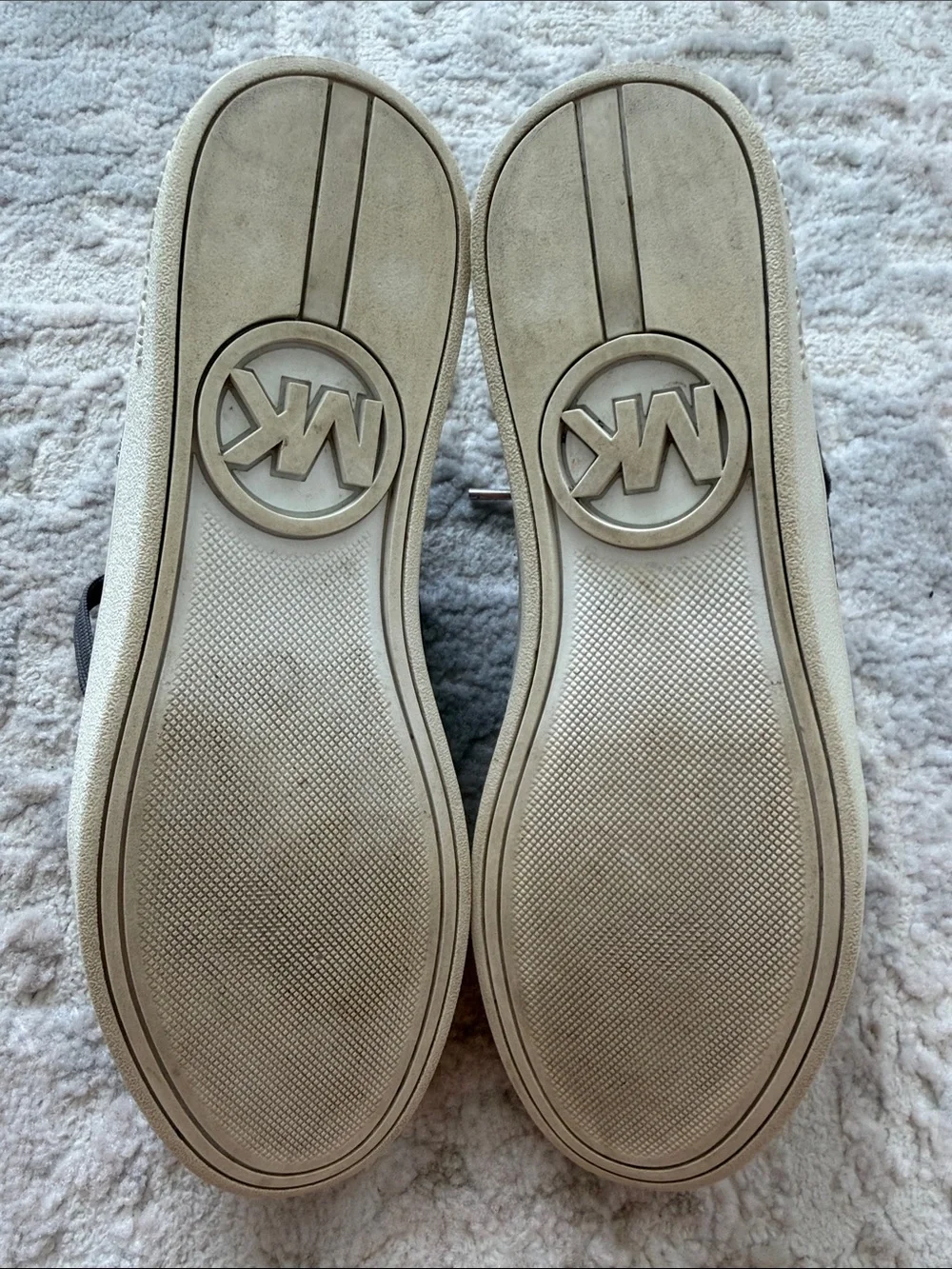 Michael Kors Men's Gray Lace-Up High-Top Sneakers